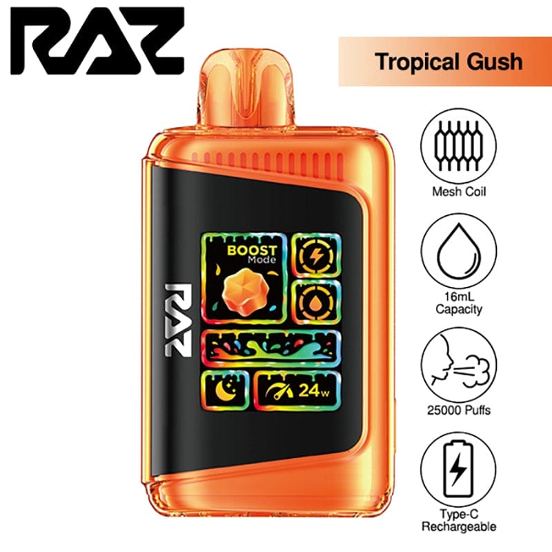 RAZ Disposable Vape Tropical Gush RAZ LTX Gush Edition Disposable Vape (5%, 25000 Puffs)