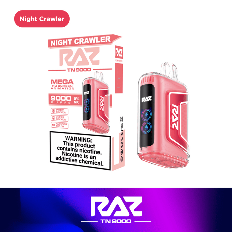 raz tn9000 disposable vape night crawler