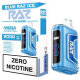 RAZ Disposable Vape Blue Raz Ice RAZ TN9000 Zero Nicotine Disposable Vape (0%, 9000 Puffs)