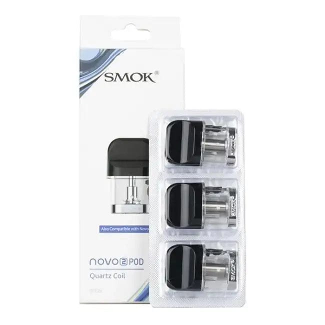 SMOK Pods 1.4ohm Quartz Coil SMOK Novo 2 Replacement Pods (Pack of 3)