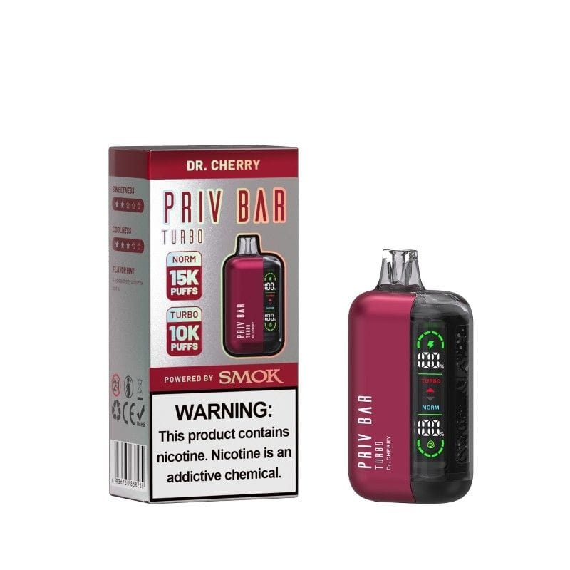 Smok PRIV Bar Turbo Disposable Vape Dr. Cherry Flavor