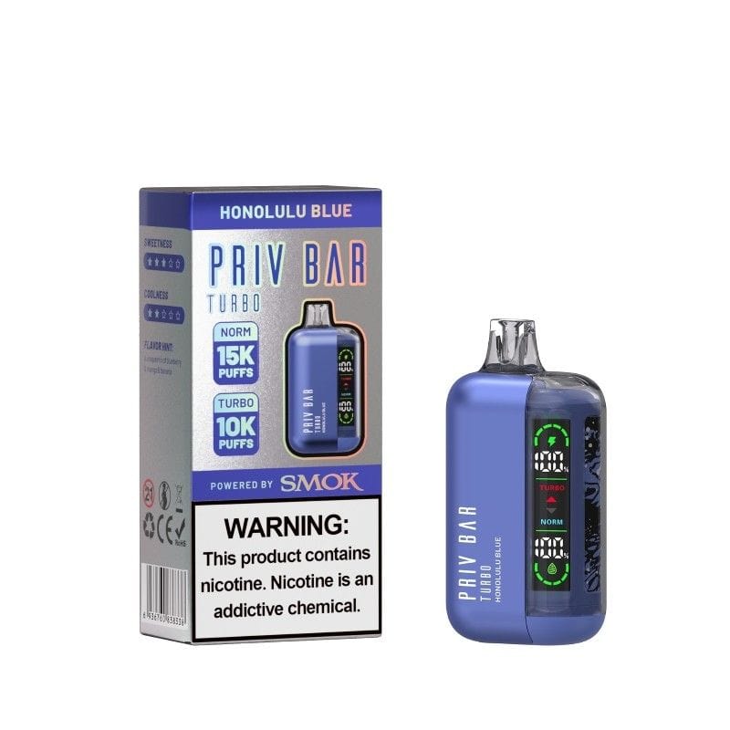 Smok PRIV Bar Turbo Disposable Vape Honolulu Blue Flavor