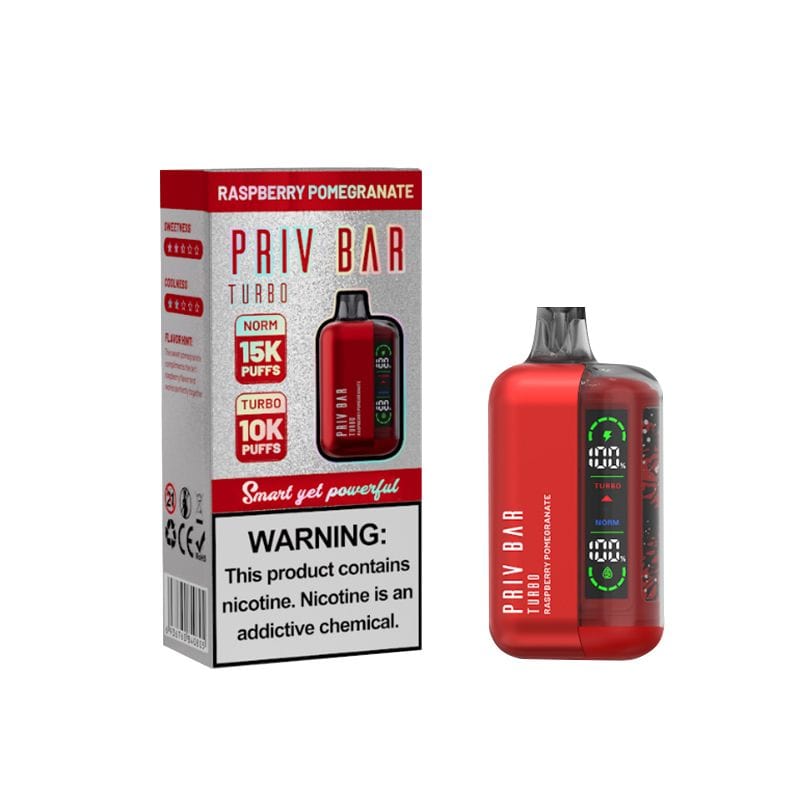 Smok PRIV Bar Turbo Disposable Vape Raspberry Pomegranate Flavor