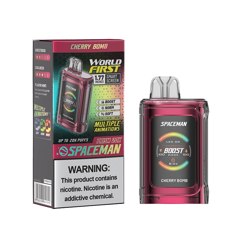 SMOK Spaceman Prism 20K Disposable Vape Cherry Bomb Flavor