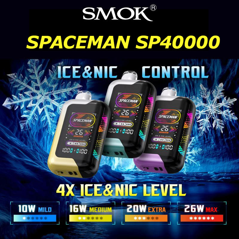 SMOK Spaceman SP40000 Disposable  Vape (0% & 5%, 40000 Puffs)