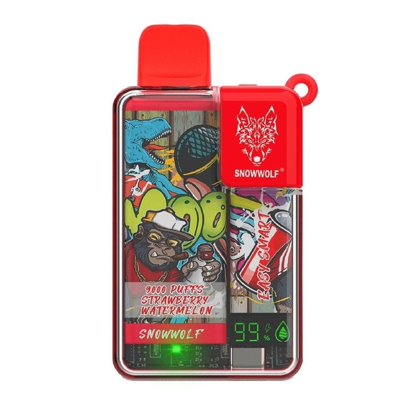 SnowWolf Disposable Vape Strawberry Watermelon SnowWolf Easy Smart EA9000 Disposable Vape (5%, 9000 Puffs)