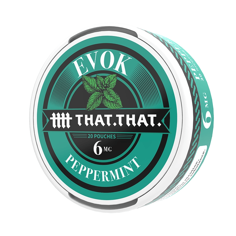 THATTHAT Cigarette Solutions Peppermint 6mg THATTHAT Evok Nicotine Pouches