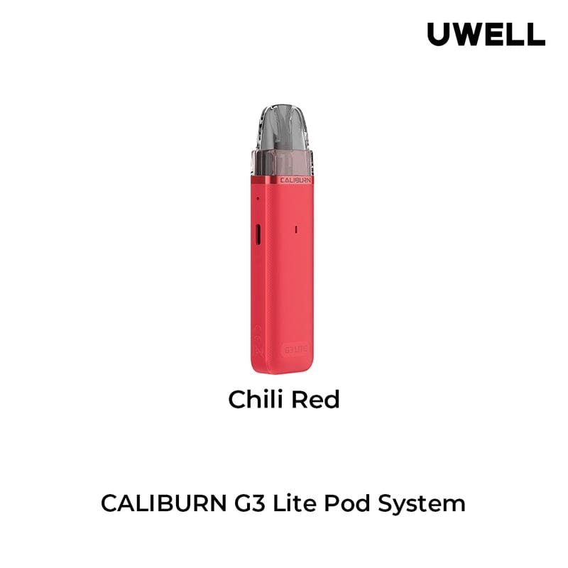 Uwell Pod System Chili Red Uwell Caliburn G3 Lite 25W Pod Kit