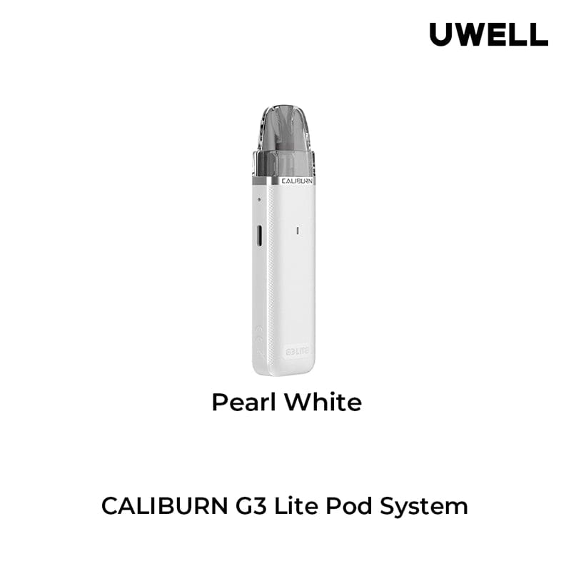 Uwell Pod System Pearl White Uwell Caliburn G3 Lite 25W Pod Kit