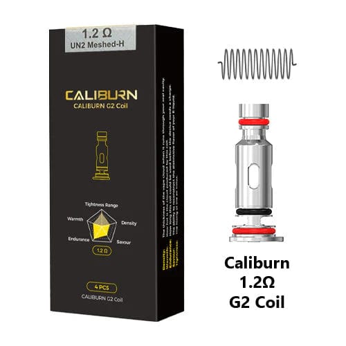 Uwell Coils 1.2ohm Uwell Caliburn X / G / G2 / GK2 / KOKO Prime Coils (4pcs)