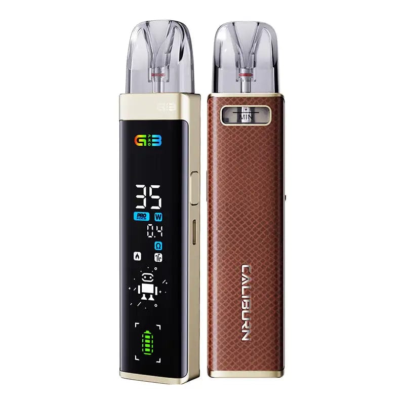 Uwell Pod System Brown Leather Uwell Caliburn G3 Pro 35W Pod Kit