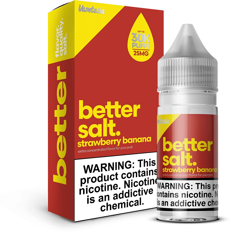 Vapetasia Juice 25MG Vapetasia Better Salt Strawberry Banana TFN Salt Vape Juice 30ml