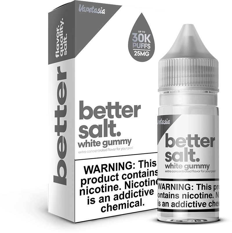 Vapetasia Juice 25MG Vapetasia Better Salt White Gummy TFN Salt Vape Juice 30ml