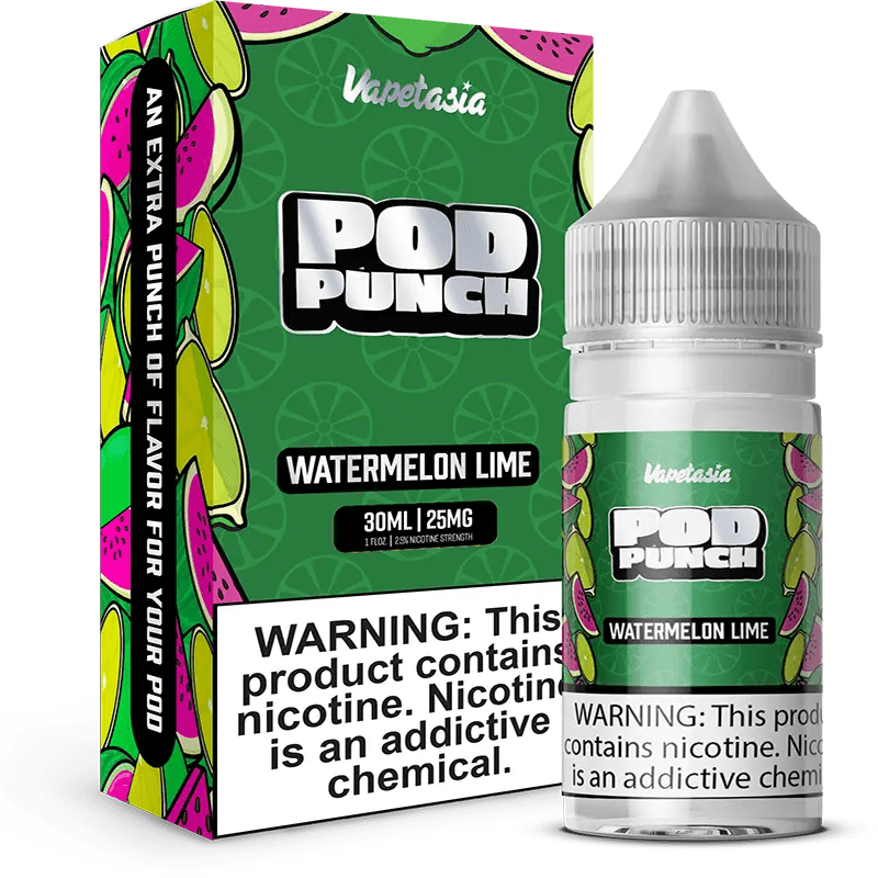 Vapetasia Juice 25MG Vapetasia Pod Punch Watermelon Lime Nic Salt Vape Juice 30ml