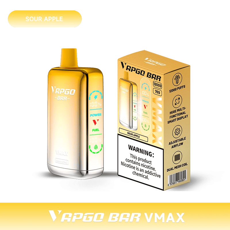 VAPGO BAR Disposable Vape VAPGO BAR Vmax Disposable Vape  (5%, 12000 Puffs)