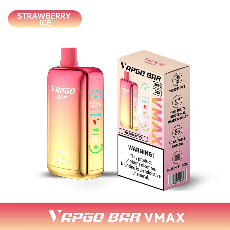 VAPGO BAR Disposable Vape VAPGO BAR Vmax Disposable Vape  (5%, 12000 Puffs)