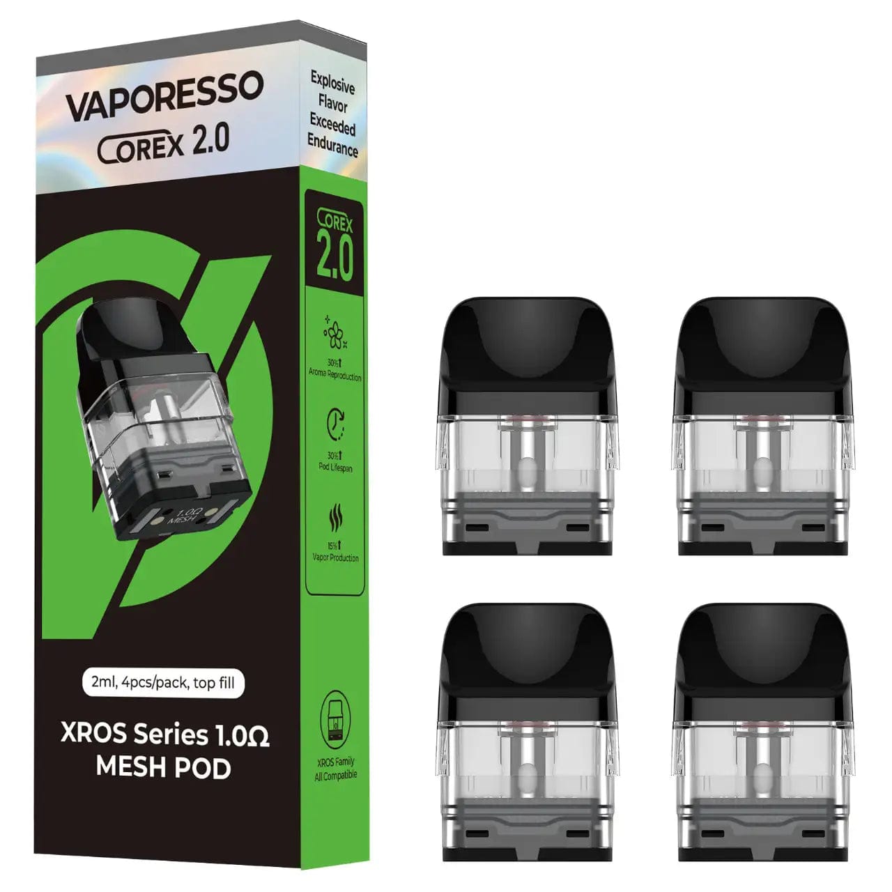 Vaporesso Pods 1.0ohm Vaporesso XROS Series Replacement Pods (Pack Of 4)