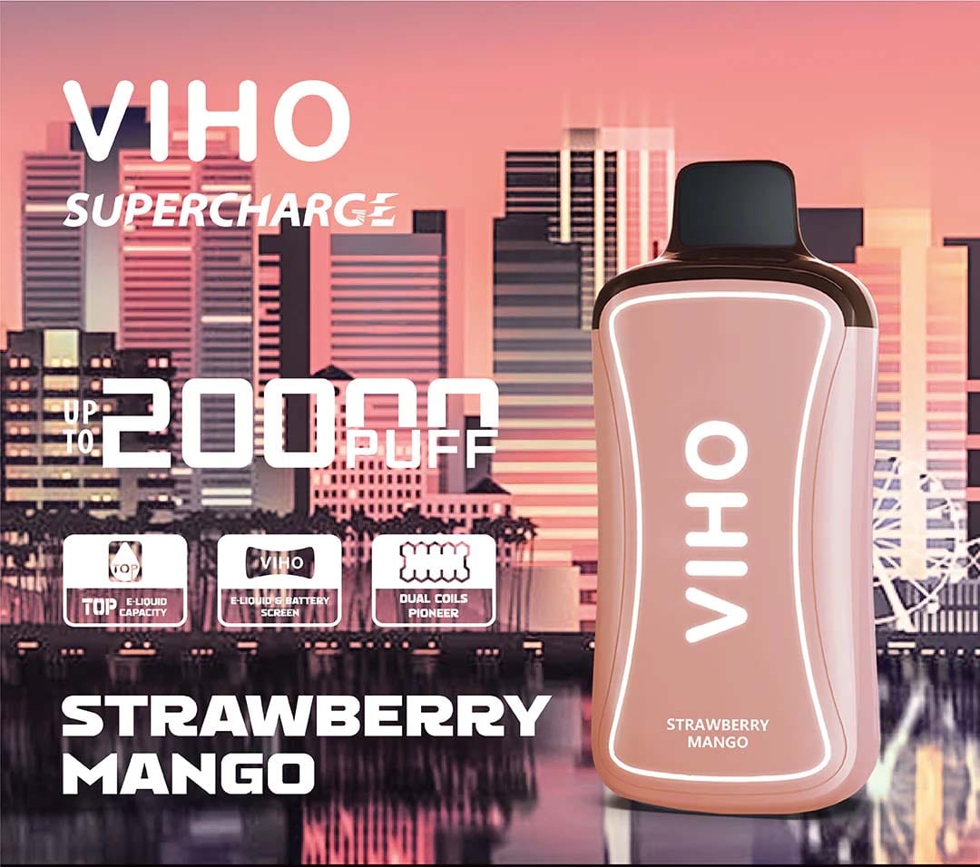 VIHO Disposable Vape Blueberry Ice VIHO Supercharge 20000 Disposable Vape (5%, 20000 Puffs)