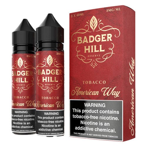 Badger Hill Reserve Juice Badger Hill Reserve American Way 120ml Vape Juice