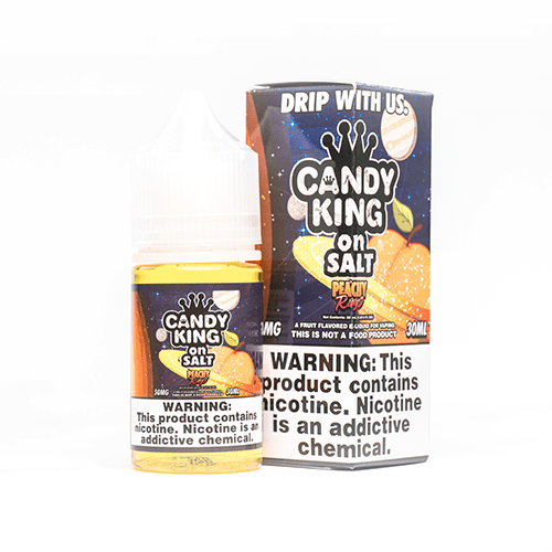 Candy King Juice Candy King Peachy Rings Synthetic Nicotine 30ml Nic Salt Vape Juice