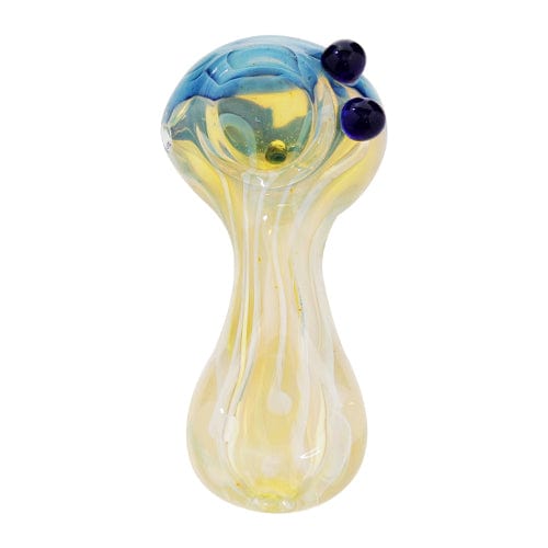 Eightvape Alternatives Fumed Glass Hand Pipe w/ Blue Accents