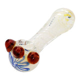 Eightvape Alternatives Silver Fumed Glass Hand Pipe w/ Marble Accents