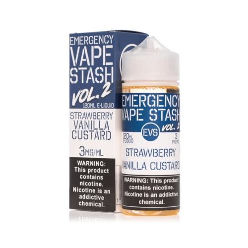 Emergency Vape Stash Juice Strawberry Vanilla Custard 120ml Vape Juice - Emergency Vape Stash Vol. 2