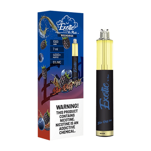 Exotic Disposable Vape Blue Razz Ice Exotic Stick V3 Disposable Vape