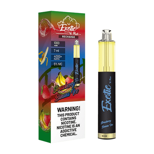 Exotic Disposable Vape Strawberry Banana Ice Exotic Stick V3 Disposable Vape