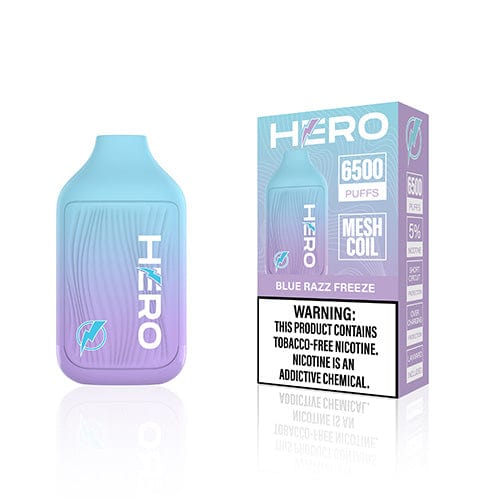 HERO Disposable Vape Blue Razz Freeze Hero 6500 Disposable Vape (5%, 6500 Puffs)