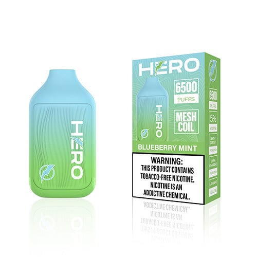 HERO Disposable Vape Blueberry Mint Hero 6500 Disposable Vape (5%, 6500 Puffs)