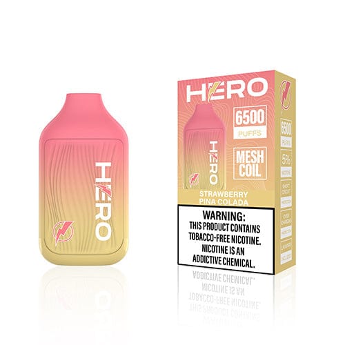 HERO Disposable Vape Strawberry Pina Colada Hero 6500 Disposable Vape (5%, 6500 Puffs)