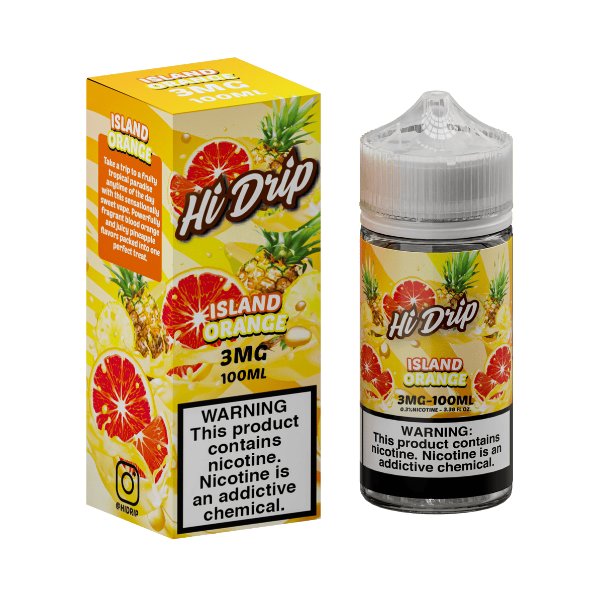 Hi-Drip Juice 3MG Hi-Drip Island Orange 100ml Vape Juice