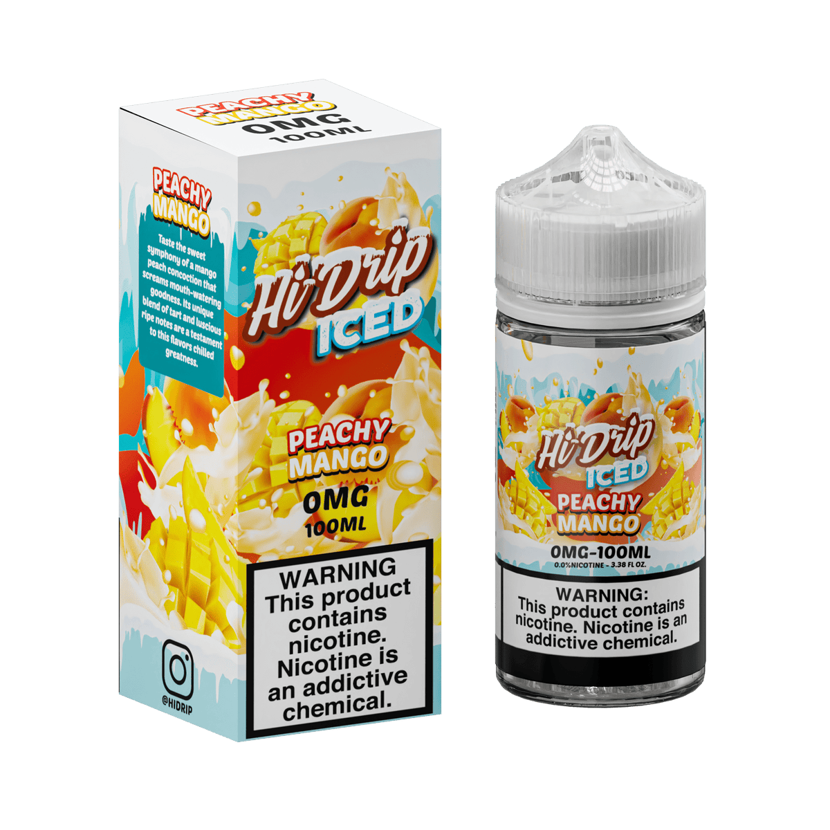 Hi-Drip Iced Peachy Mango 100ml Vape Juice – Eightvape