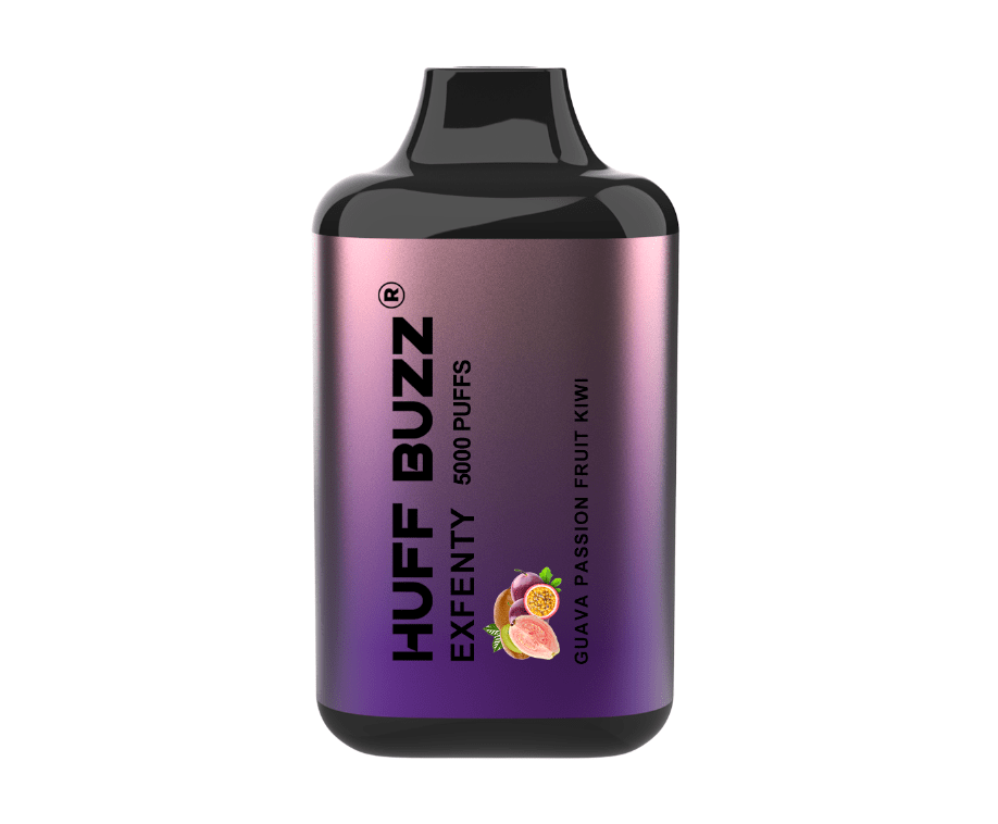 Huff Buzz Disposable Vape Guava Passion Fruit Kiwi Huff Buzz Exfenty Disposable Vape (5%, 5000 Puffs)