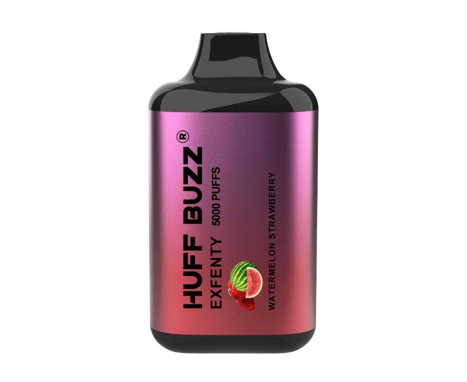 Huff Buzz Disposable Vape Watermelon Strawberry Huff Buzz Exfenty Disposable Vape (5%, 5000 Puffs)