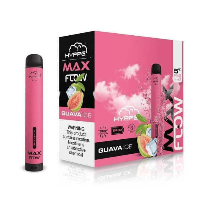 Hype Bar Disposable Vape Guava Ice Hyppe Max Flow Disposable Vape