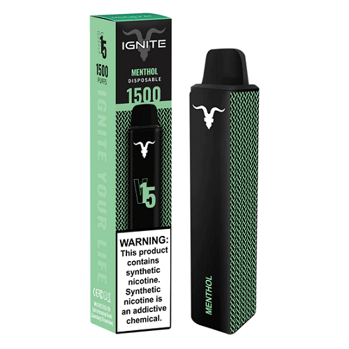 Ignite Disposable Vape Menthol Ignite V15 Disposable Vape (5%, 1500 Puffs)