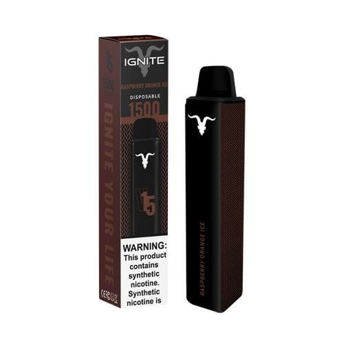 Ignite Disposable Vape Raspberry Orange Ice Ignite V15 Disposable Vape (5%, 1500 Puffs)