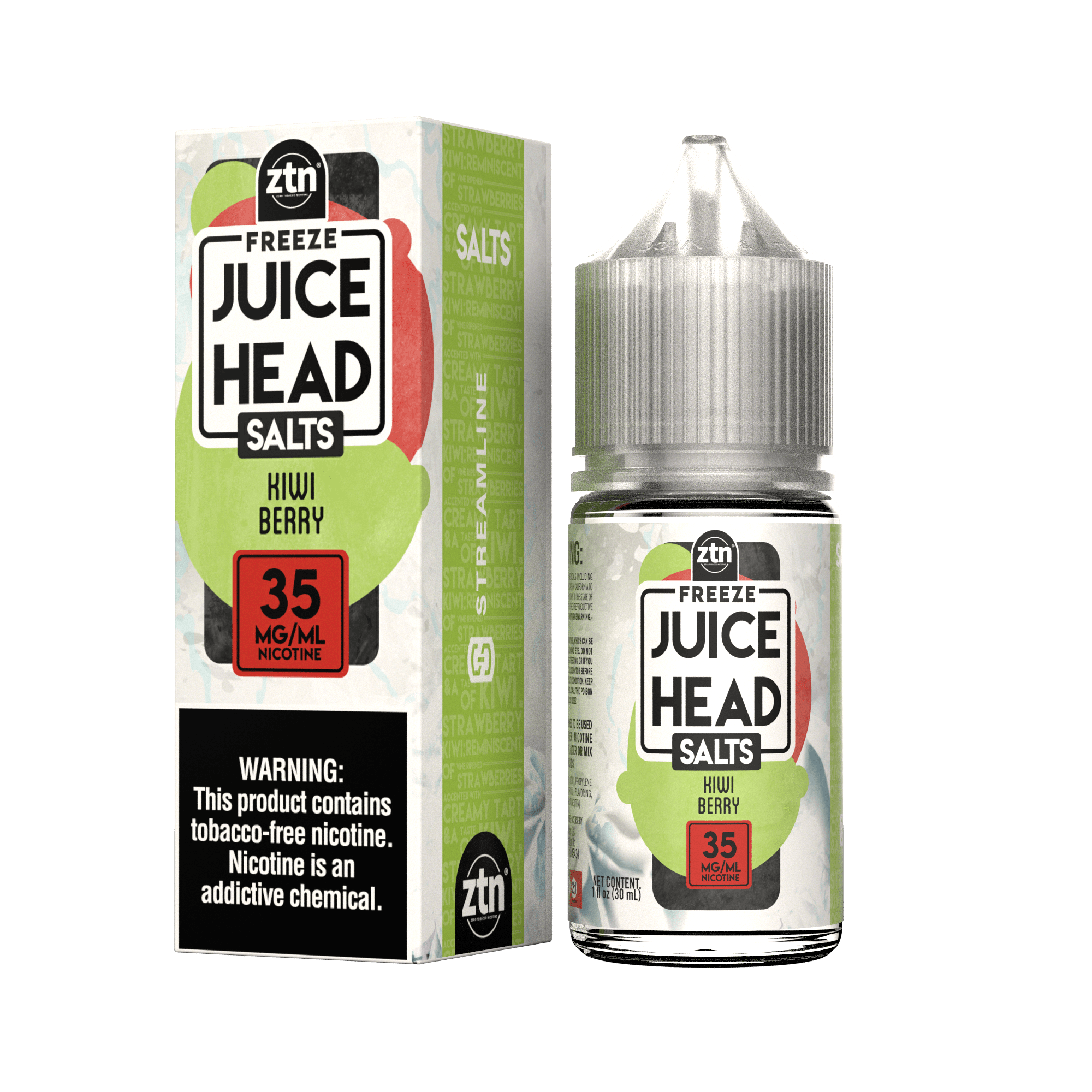 Juice Head Juice 35MG Kiwi Berry Freeze 30ml ZTN Nic Salt Vape Juice - Juice Head