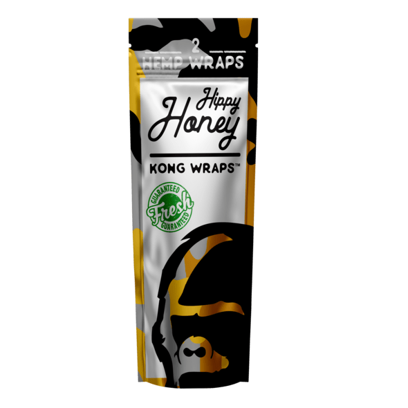 Kong Wraps Alternatives Hippy Honey Kong Wraps All-Natural Hemp Wraps (2x Pack)