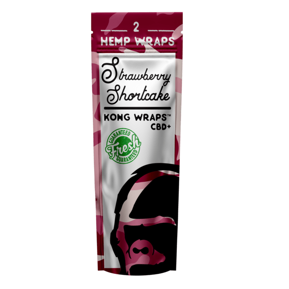 Kong Wraps Alternatives Strawberry Shortcake Kong Wraps All-Natural Hemp Wraps (2x Pack)