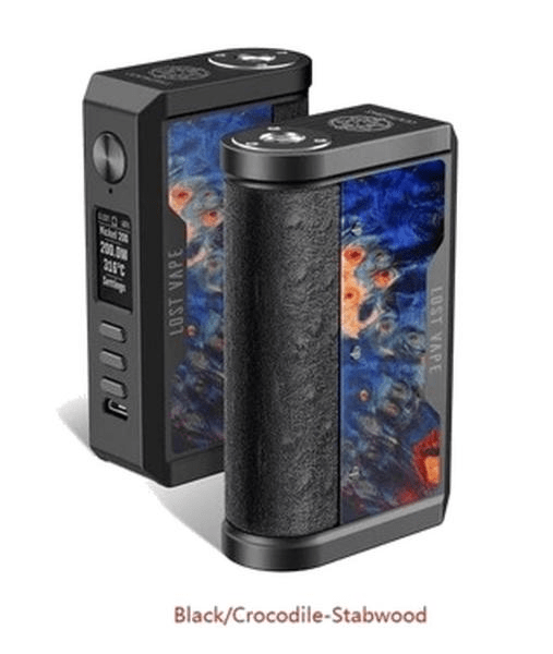 Lost Vape Mods Black/Crocodile - Stabwood Lost Vape CENTAURUS DNA250C