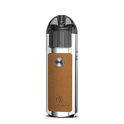 Lost Vape Pod System Silver Leather Lost Vape Lyra Pod Device Kit