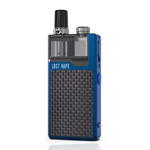 Lost Vape Pod System Blue Textured Carbon Fiber Lost Vape Orion Plus DNA Pod Device Kit