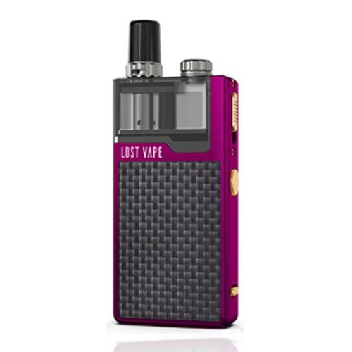 Lost Vape Pod System Purple Textured Carbon Fiber Lost Vape Orion Plus DNA Pod Device Kit