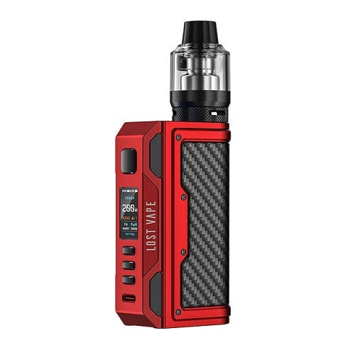 Lost Vape Kits Matte Red/Carbon Fiber Lost Vape Thelema Quest 200W Mod Kit