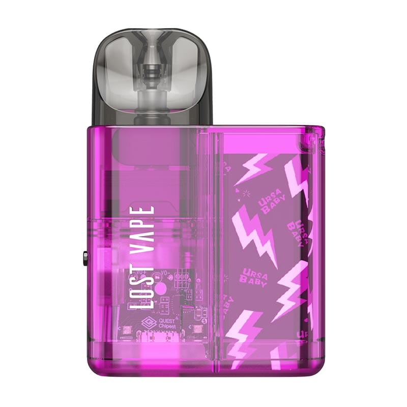 Lost Vape Pod System Purple Clear Lost Vape Ursa Baby 18W Pod Kit