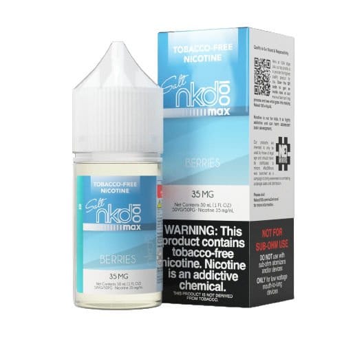 Naked 100 Juice NKD 100 MAX Salts Berries Ice 30ml Nic Salt Vape Juice (TF)