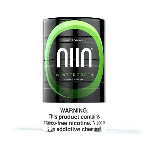 NIIN Cigarette Solutions Wintergreen 3MG NIIN Tobacco-Free Nicotine Pouches - Sleeve of 5